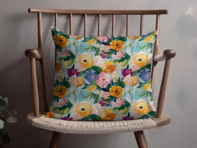 Abstract Painted Floral Artwork Spring Jewel Tones - Moore and Mountain