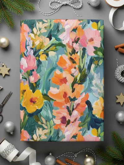 Abstract Painted Floral Spring Delightful Colors - Moore and Mountain