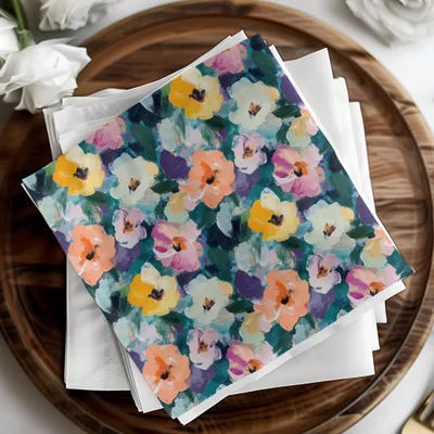 Abstract Painted Floral Spring Flowers Impression Digital - Moore and Mountain