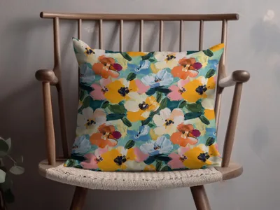 Abstract Painted Spring Floral Bloom Seamless Design - Moore and Mountain