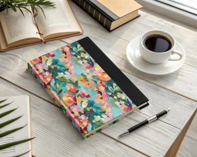 Abstract Painted Spring Floral Jewel Tones Art - Moore and Mountain