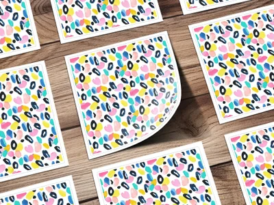 Abstract Patterned Seamless Design With Colorful Shapes Digital - Moore and Mountain