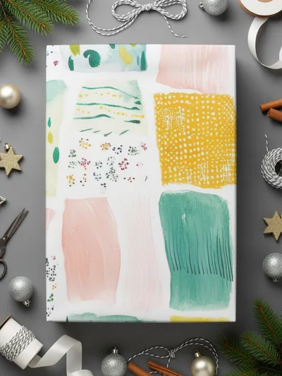 Abstract Geometric Multicolor Art Print Canvas
