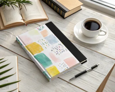 Stylish Patchwork Design Hardcover Notebook Journal