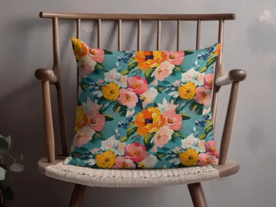 Acrylic Floral Garden Spring Art Design Colorful Pattern - Moore and Mountain