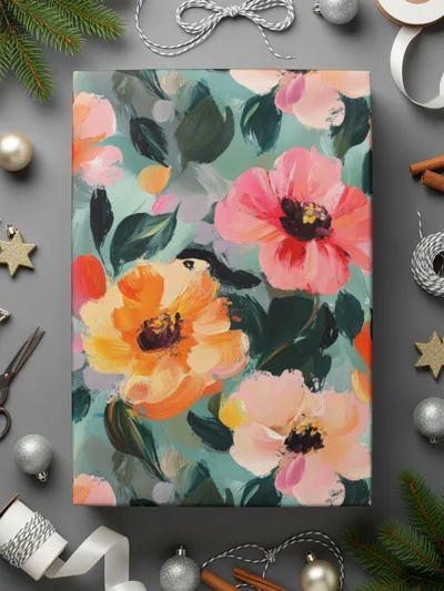 Acrylic Floral Spring Garden Artistic Strokes - Moore and Mountain