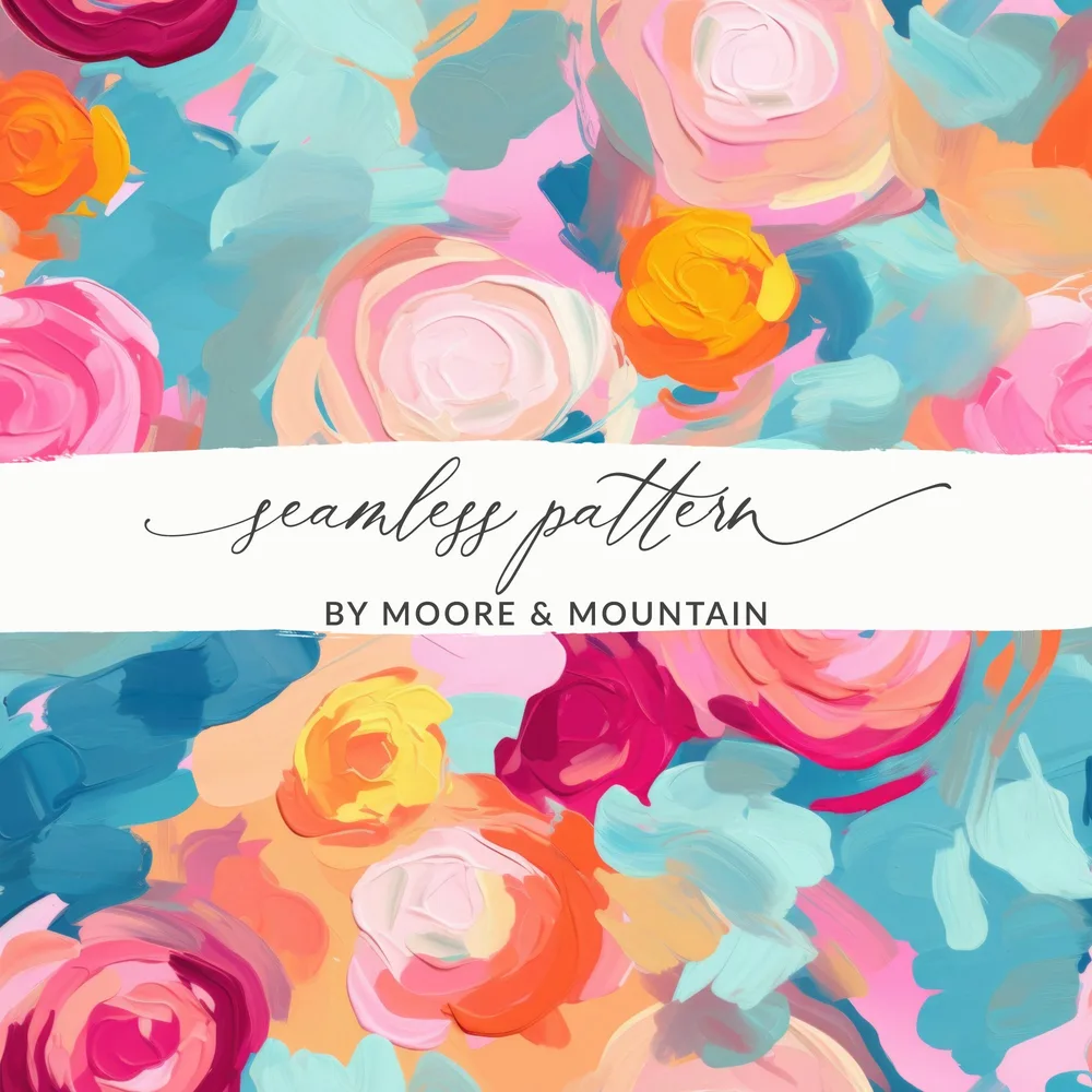Vibrant Floral Seamless Pattern by Moore & Mountain