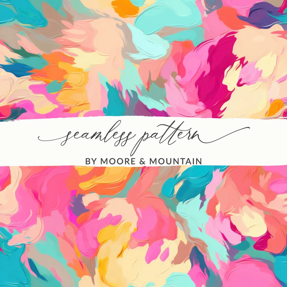 Colorful Abstract Seamless Pattern by Moore & Mountain
