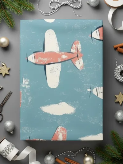 Airplane Seamless Pattern, Flying Aircraft Background, Kids Room Wallpaper, Retro Aviation Digital Paper, Plane Fabric Pattern, Digital - Moore and Mountain