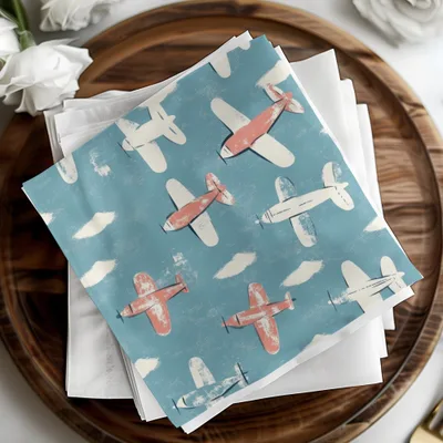 Airplane Seamless Pattern, Flying Aircraft Background, Kids Room Wallpaper, Retro Aviation Digital Paper, Plane Fabric Pattern, Digital - Moore and Mountain