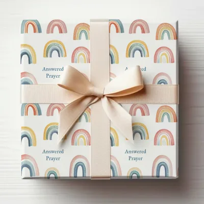 Answered Prayer Rainbow Wrapped Gift Box for All Occasions
