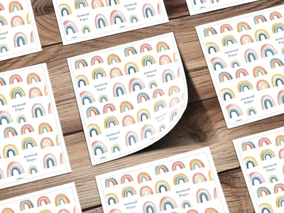 Answered Prayer Rainbow Printable Card Sheet
