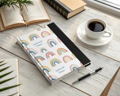 Answered Prayer Rainbow Pattern Journal Notebook
