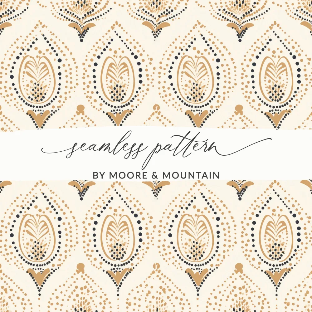 Elegant Seamless Pattern by Moore and Mountain Design