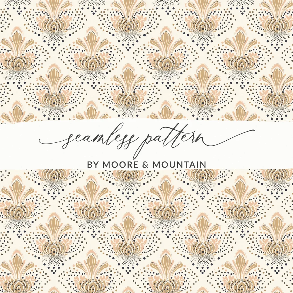 Elegant Seamless Pattern by Moore and Mountain Design