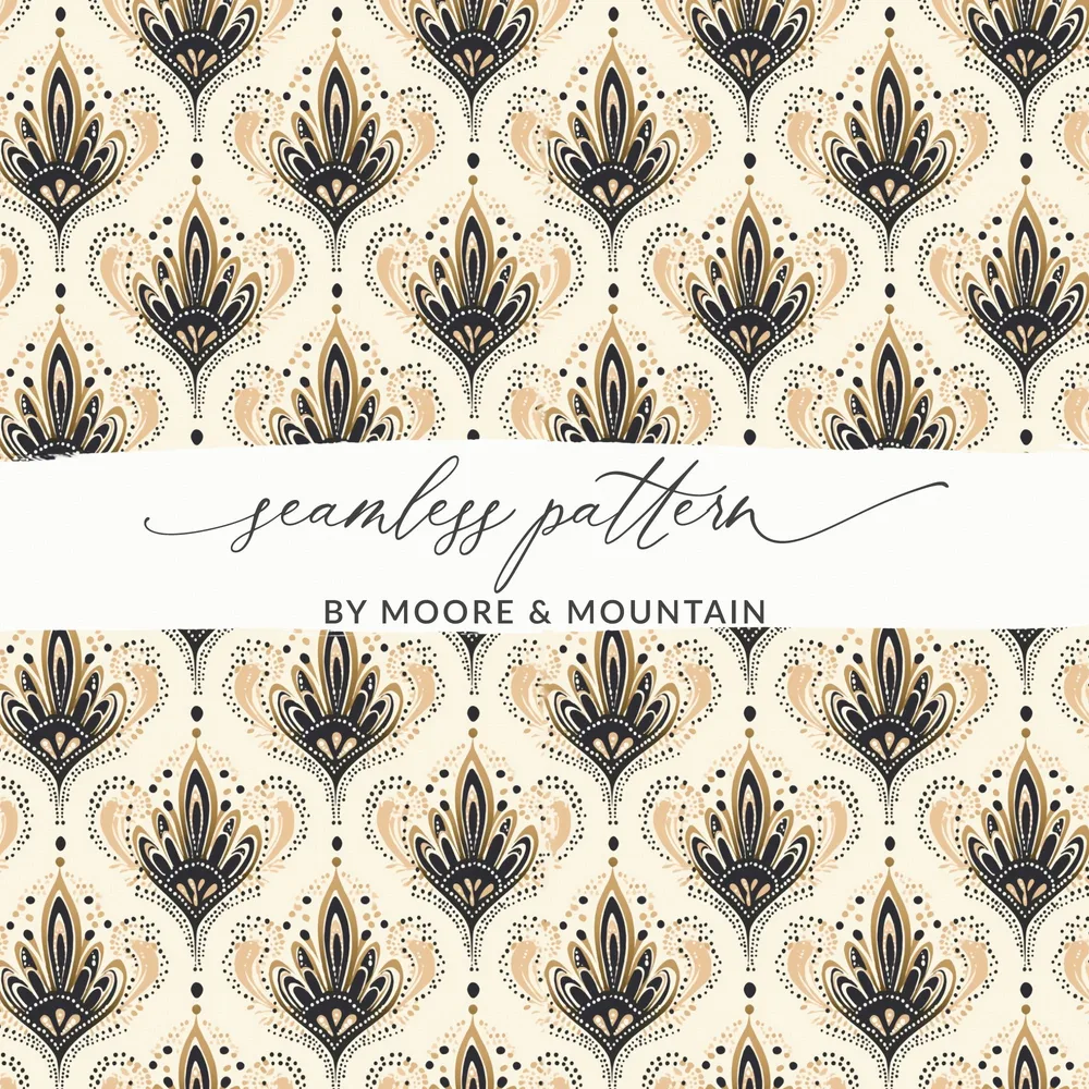 Elegant Seamless Pattern by Moore and Mountain Design