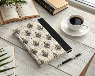 Elegant Hardcover Journal with Intricate Floral Patterns