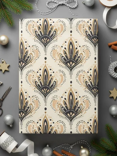 Elegant Floral Patterned Gift Wrapping Paper