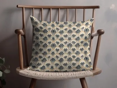 Elegant Art Deco Pattern Decorative Pillow for Home Decor