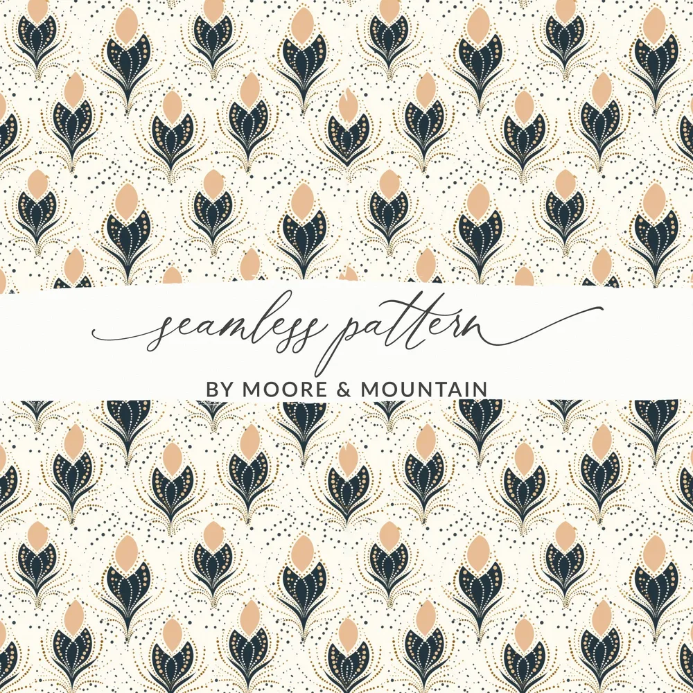 Elegant Seamless Pattern Design by Moore Mountain