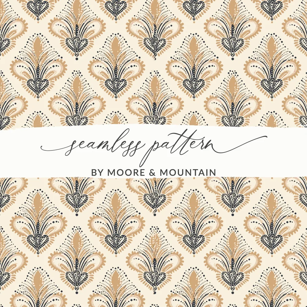 Elegant Seamless Pattern by Moore & Mountain Design