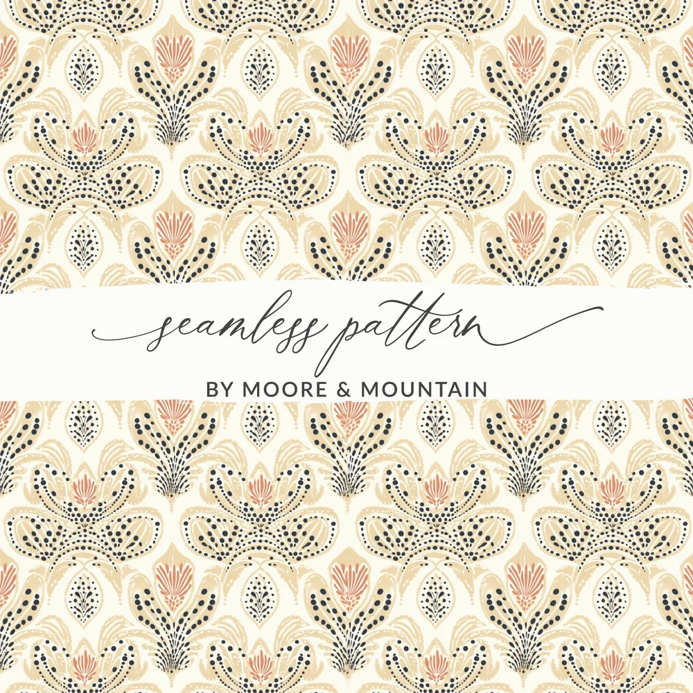 Intricate Floral Seamless Pattern by Moore & Mountain