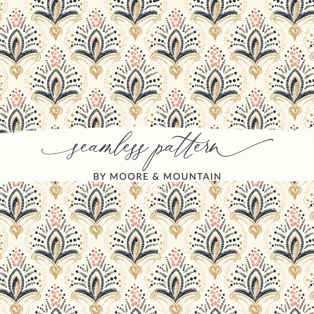 Elegant Seamless Pattern by Moore and Mountain Design