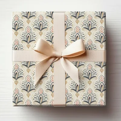 Elegant Gift Box with Delicate Pattern Design