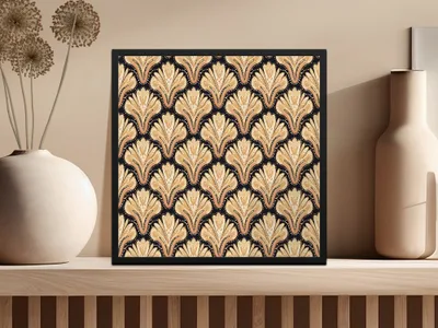Elegant Black and Gold Decorative Wall Art Product