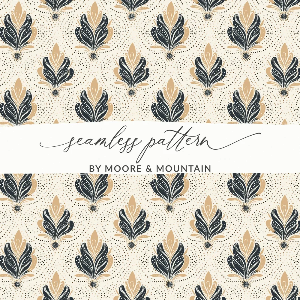 Elegant Seamless Pattern by Moore & Mountain Design