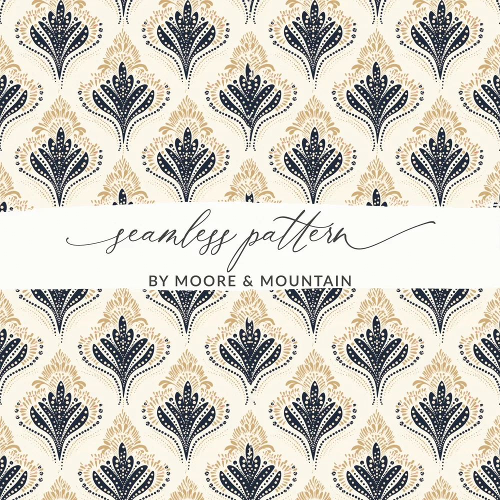 Elegant Seamless Pattern by Moore & Mountain Design