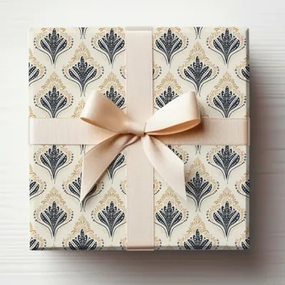 Elegant Floral Pattern Gift Wrap for Special Occasions
