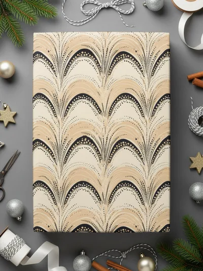 Elegant Art Deco Style Pattern Wrapping Paper
