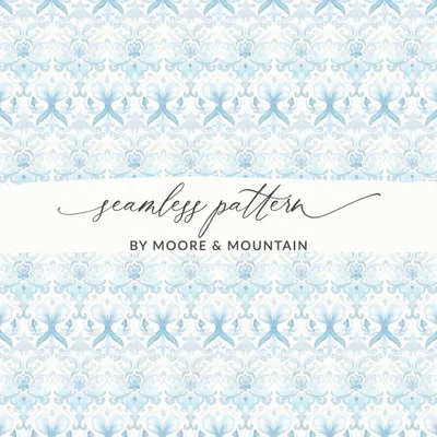 Baby Blue Boy Seamless Light Blue Watercolor Seamless