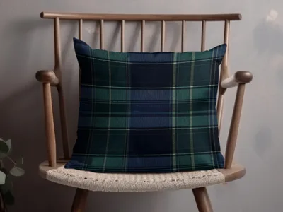 Beautiful Classic Seamless Navy Blue Tartan Design - Moore and Mountain