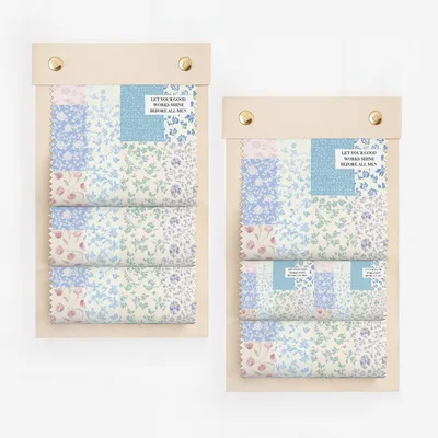 Floral Patterned Fabric Swatch Collection for Sewing Projects