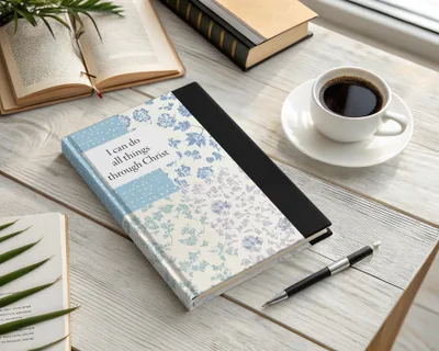I Can Do All Things Through Christ Floral Journal