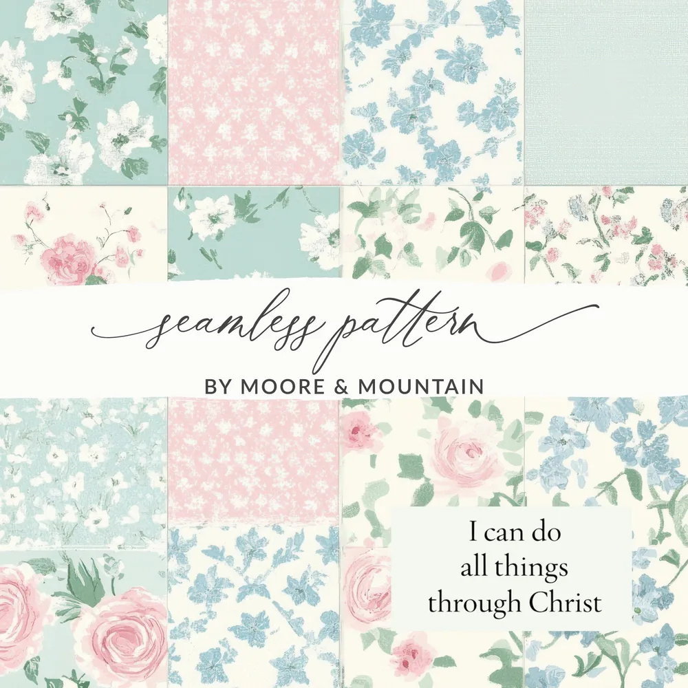 Floral and Elegant Seamless Pattern Digital Download