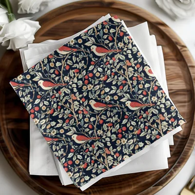 William Morris Seamless Pattern Design Download Vintage Bird Toile - Moore and Mountain