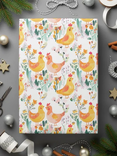 Bird and Floral Digital Seamless Pattern, Pastel Spring Design, 12x12 JPEG, Digital Paper Download, Fabric Design, Print on Demand - Moore and Mountain