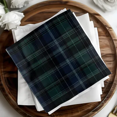 Black and Green Mens Scottish Tartan Seamless Digital - Moore and Mountain