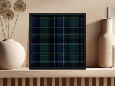 Black and Green Mens Scottish Tartan Seamless Digital - Moore and Mountain