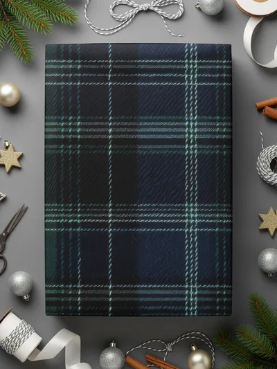 Black and Green Mens Scottish Tartan Seamless Digital - Moore and Mountain