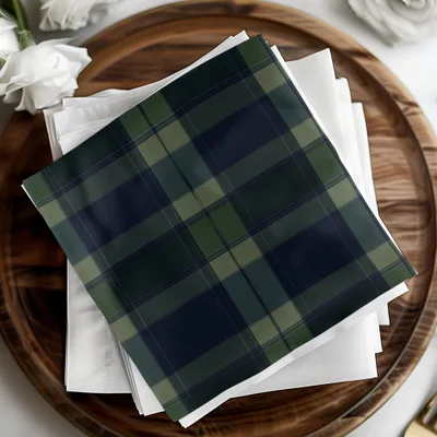 Black and Green Tartan Seamless - Moore and Mountain