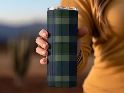 Black and Green Tartan Seamless - Moore and Mountain