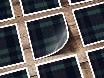 Black and Green Tartan Seamless Digital - Moore and Mountain