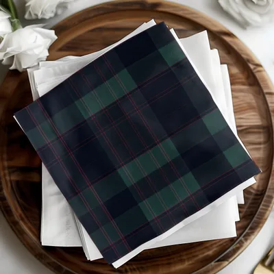 Black and Green Tartan Seamless Digital - Moore and Mountain