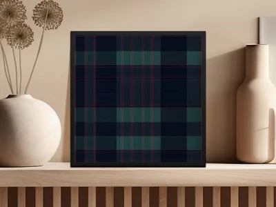 Black and Green Tartan Seamless Digital - Moore and Mountain