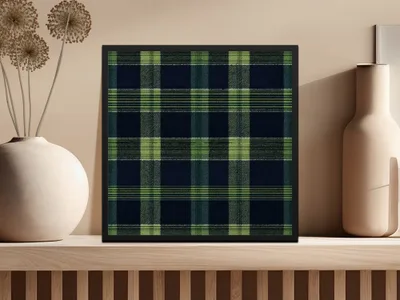 Black and Green Tartan Seamless Digital - Moore and Mountain