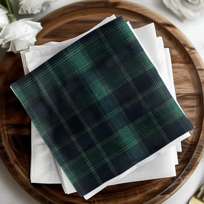 Black and Green Tartan Seamless Digital - Moore and Mountain